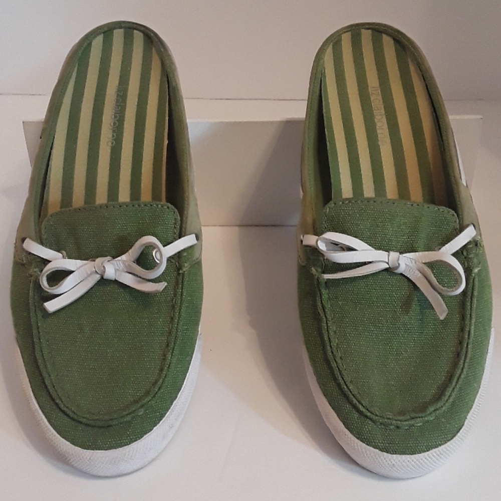 Liz Claiborne Olive Green Loafers